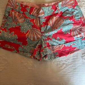 Lilly Barclay 3" shorts.  Size 8.   "Coralina" print.   2014 launch.